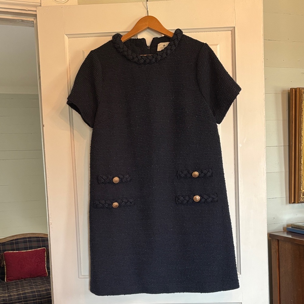 Tuckernuck Black Textured Midi Dress